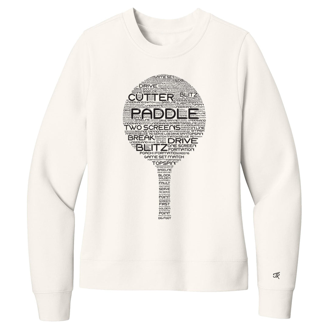 Platform Wordfill Ladies Crewneck Sweatshirts
