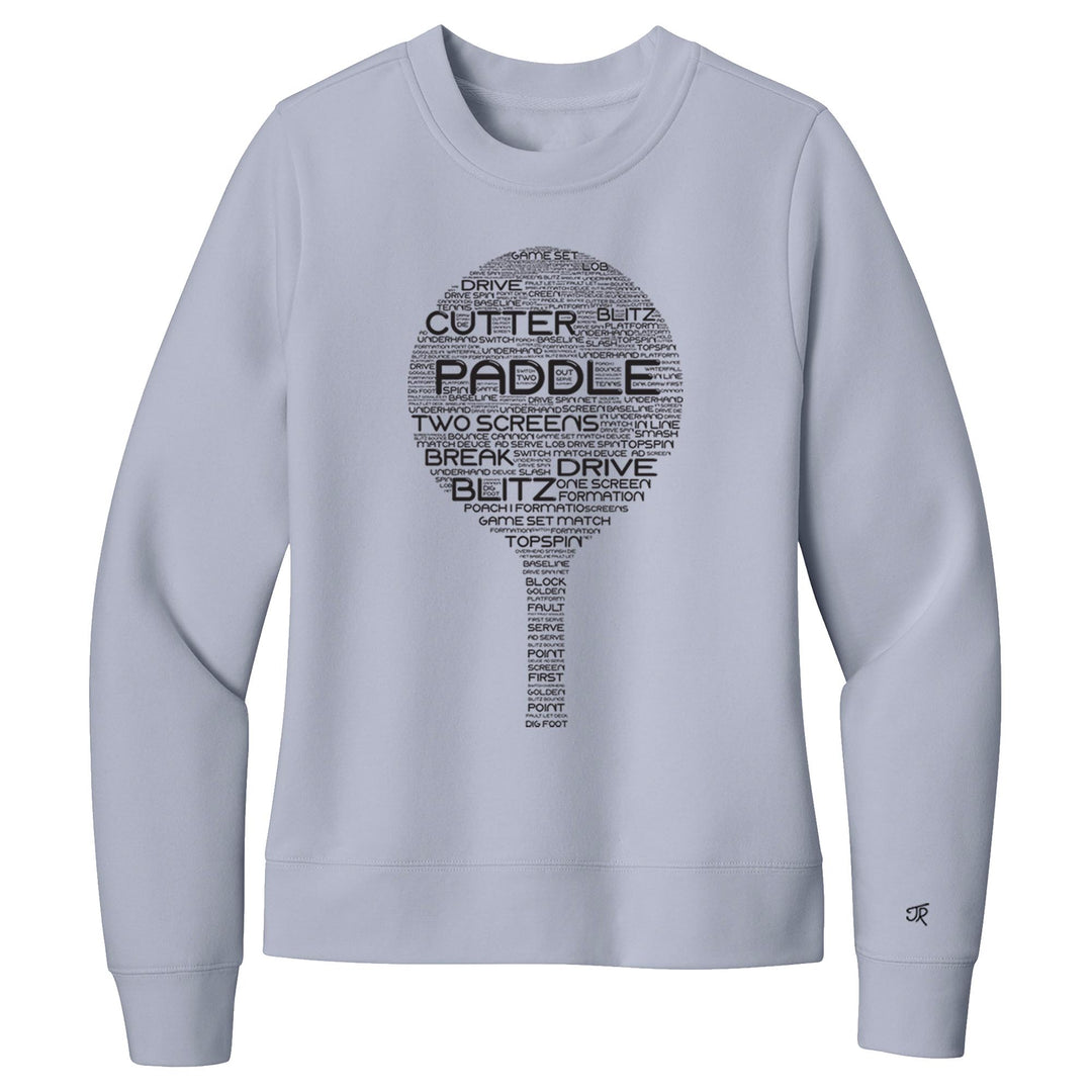 Platform Wordfill Ladies Crewneck Sweatshirts