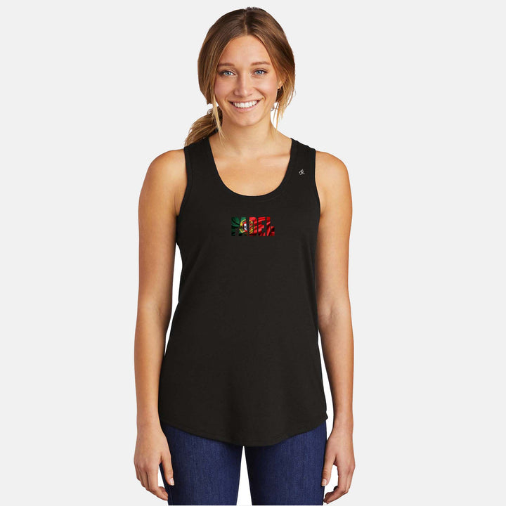 Padel Flags Ladies Tri-Blend Racerback Tank - EMEA Region & USA