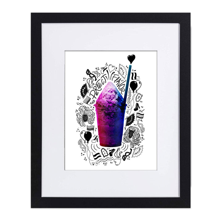 Pride-agua Bisexual 8"x10" Art Print