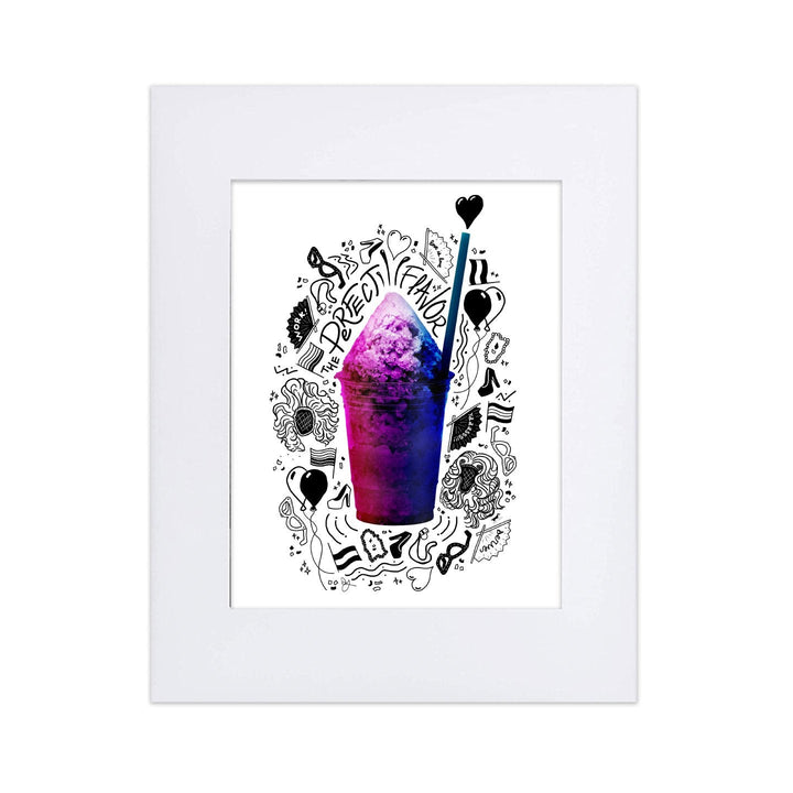 Pride-agua Bisexual 8"x10" Art Print