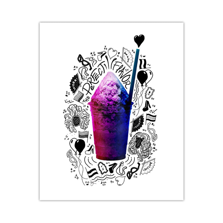 Pride-agua Bisexual 8"x10" Art Print
