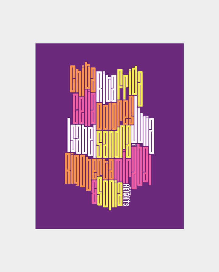 In the Heights Latina Icons (Box Design) 8"x10" Art Print
