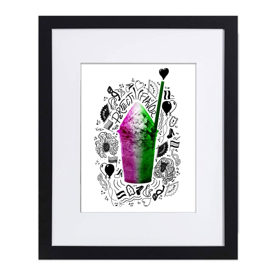 Pride-agua Genderqueer 8"x10" Art Print
