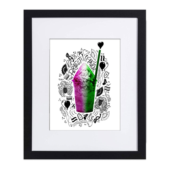 Pride-agua Genderqueer 8"x10" Art Print