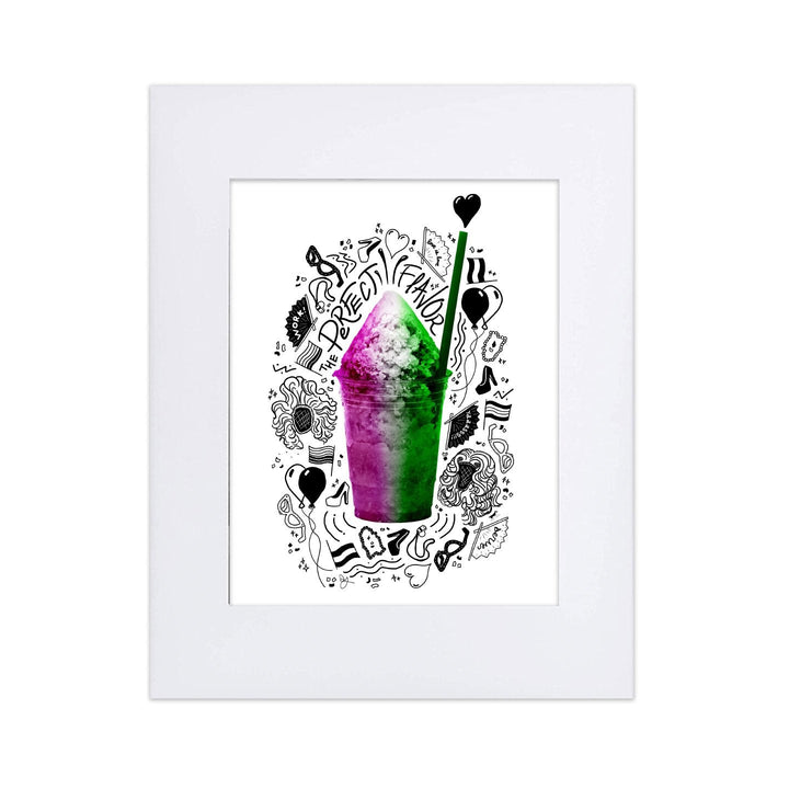Pride-agua Genderqueer 8"x10" Art Print
