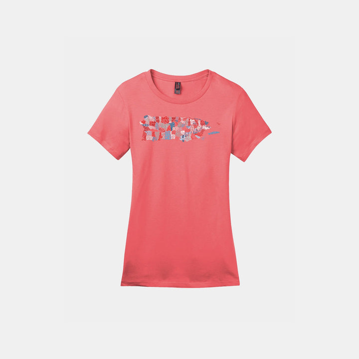 Puerto Rico Town Map Ladies Crew