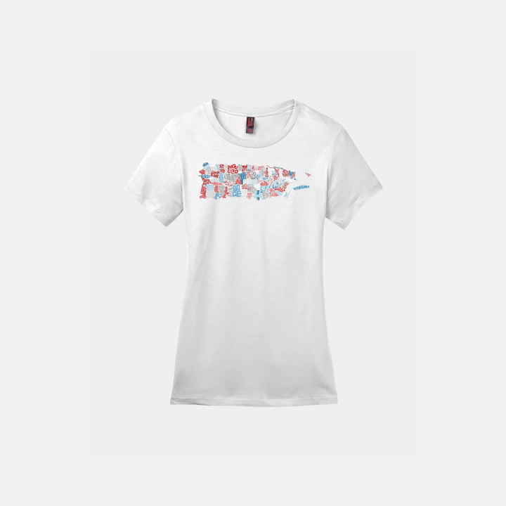 Puerto Rico Town Map Ladies Crew