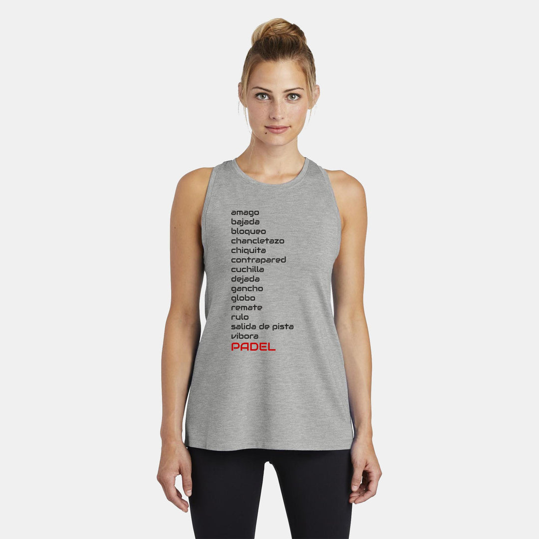 Padel Shots Ladies Moisture Wicking Racerback Tank