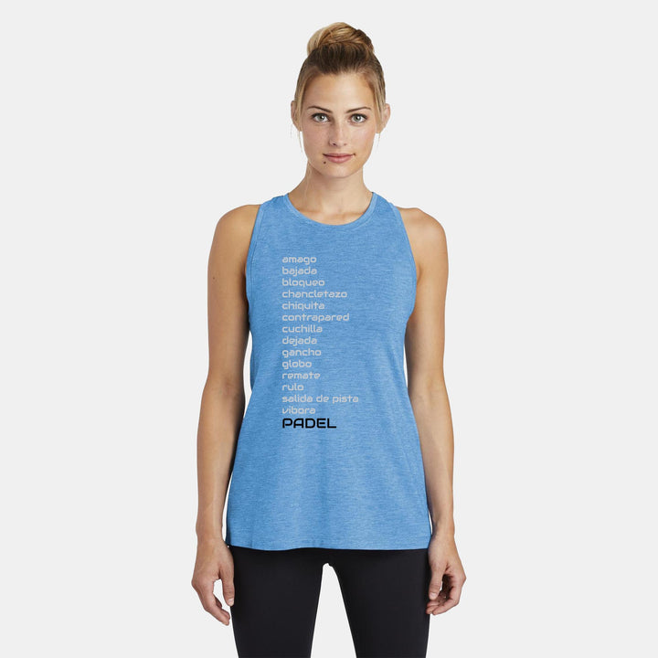 Padel Shots Ladies Moisture Wicking Racerback Tank