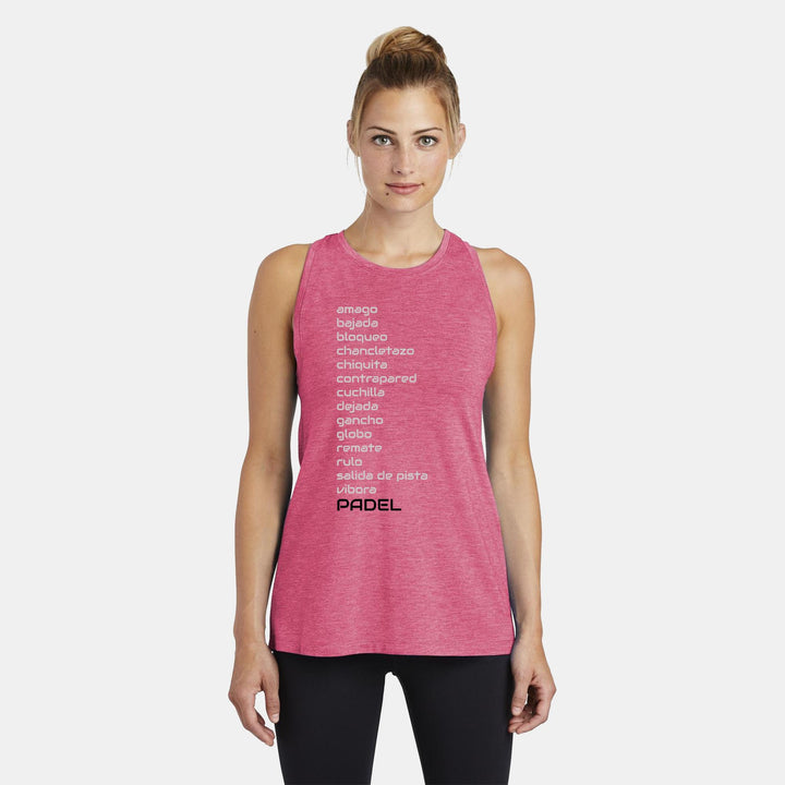 Padel Shots Ladies Moisture Wicking Racerback Tank