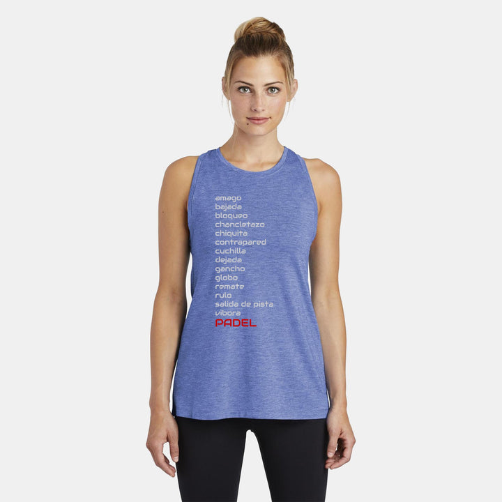 Padel Shots Ladies Moisture Wicking Racerback Tank