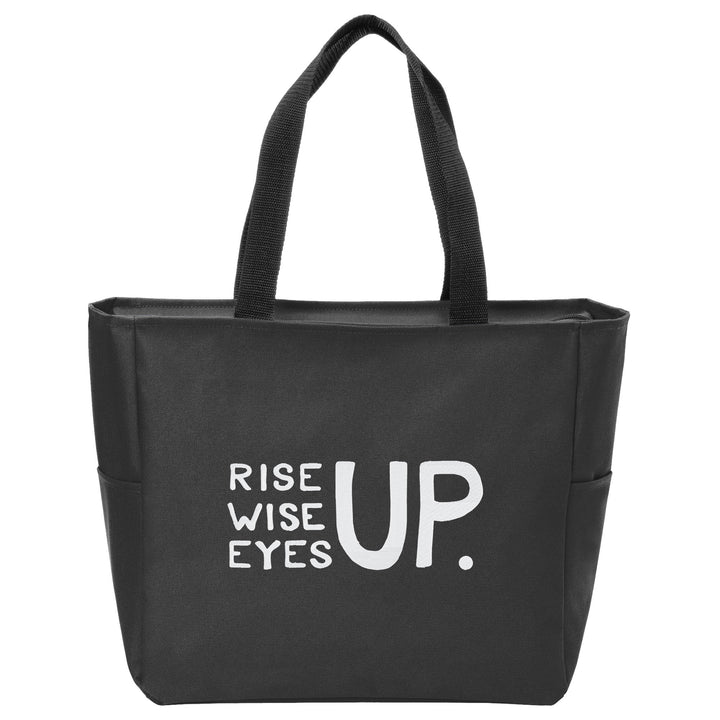 Rise Up, Wise Up, Eyes Up Tote Bag
