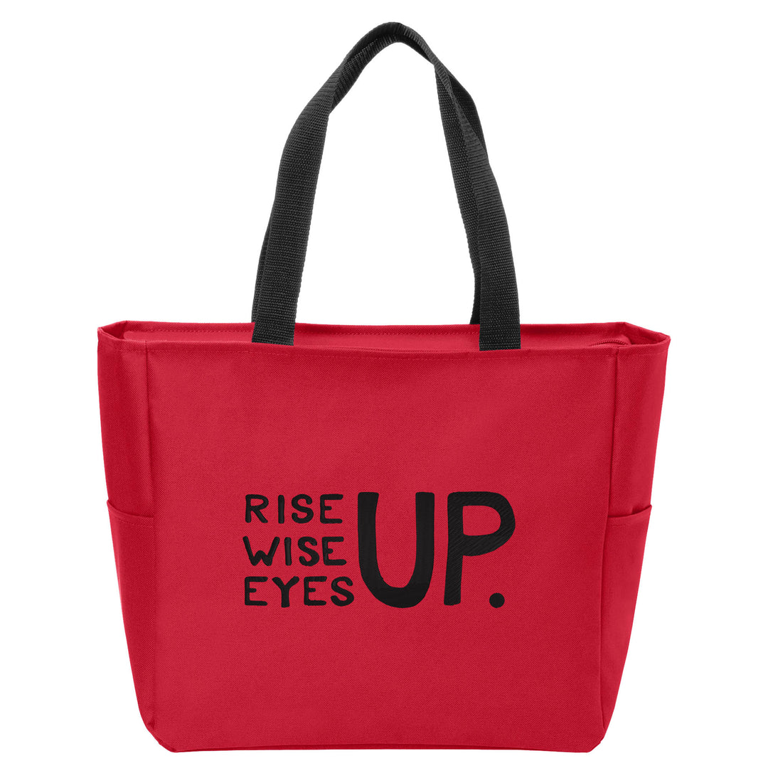 Rise Up, Wise Up, Eyes Up Tote Bag