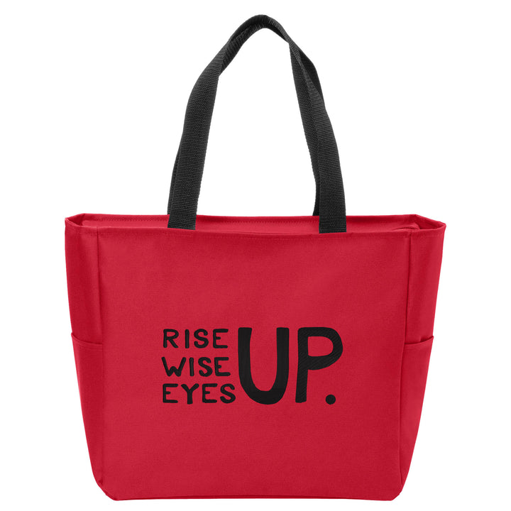 Rise Up, Wise Up, Eyes Up Tote Bag