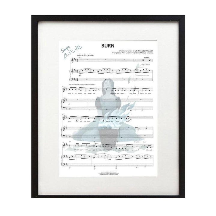 Hamilton "Burn" 8"x10" Music Sheet