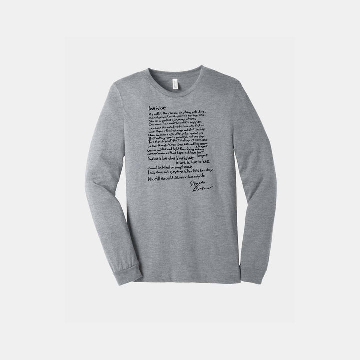 Love is Love Sonnet Unisex Long Sleeve