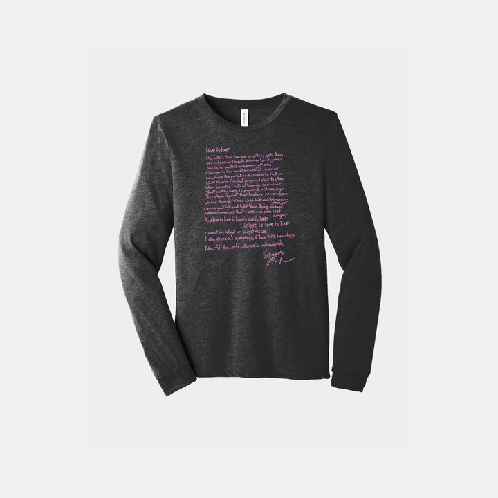 Love is Love Sonnet Unisex Long Sleeve