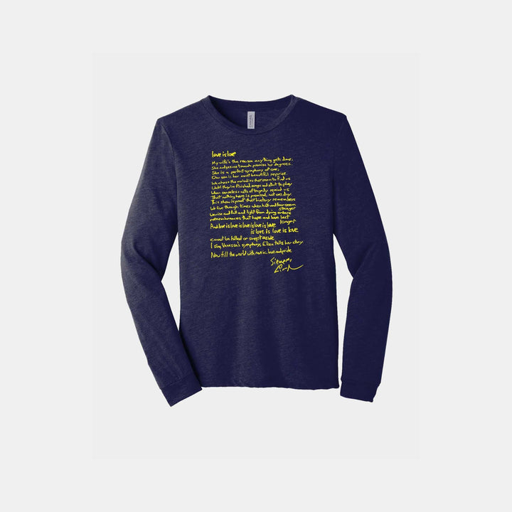 Love is Love Sonnet Unisex Long Sleeve