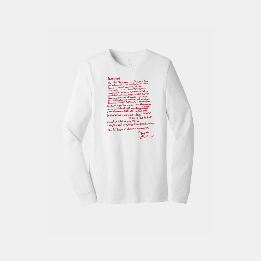Love is Love Sonnet Unisex Long Sleeve