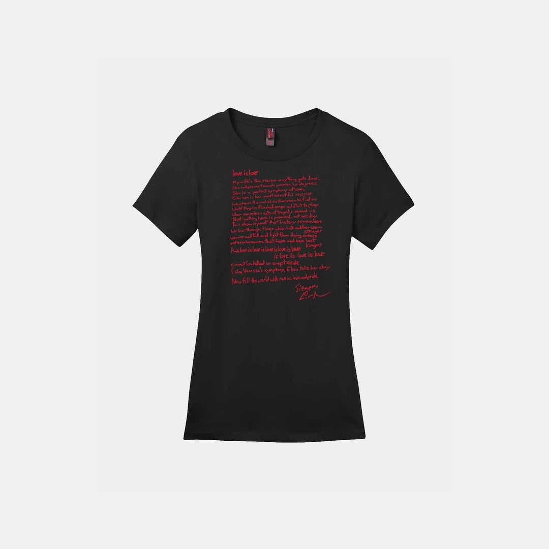 Love is Love Sonnet Ladies Crew