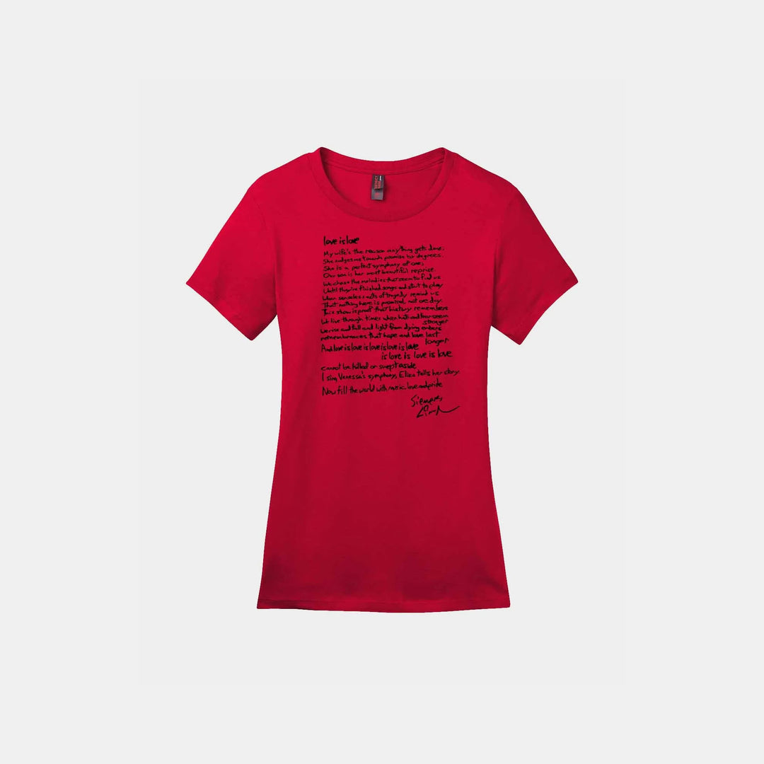Love is Love Sonnet Ladies Crew