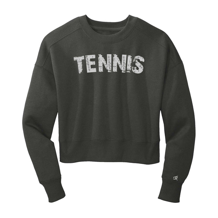 Tennis Arc Ladies Cropped Sweatshirt