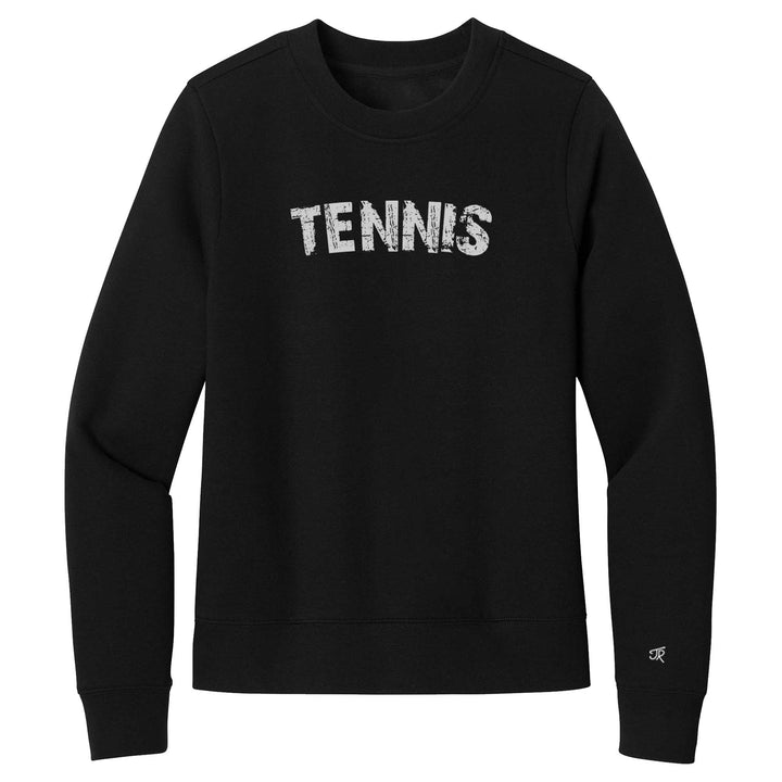 Tennis Arc Ladies Crewneck Sweatshirts