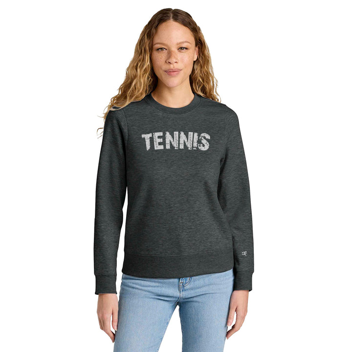Tennis Arc Ladies Crewneck Sweatshirts
