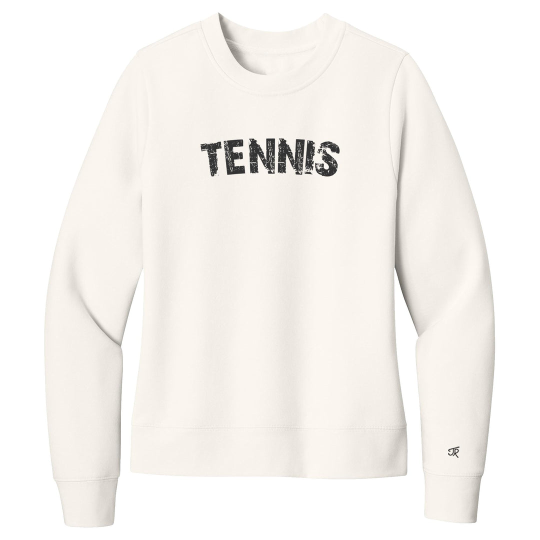 Tennis Arc Ladies Crewneck Sweatshirts