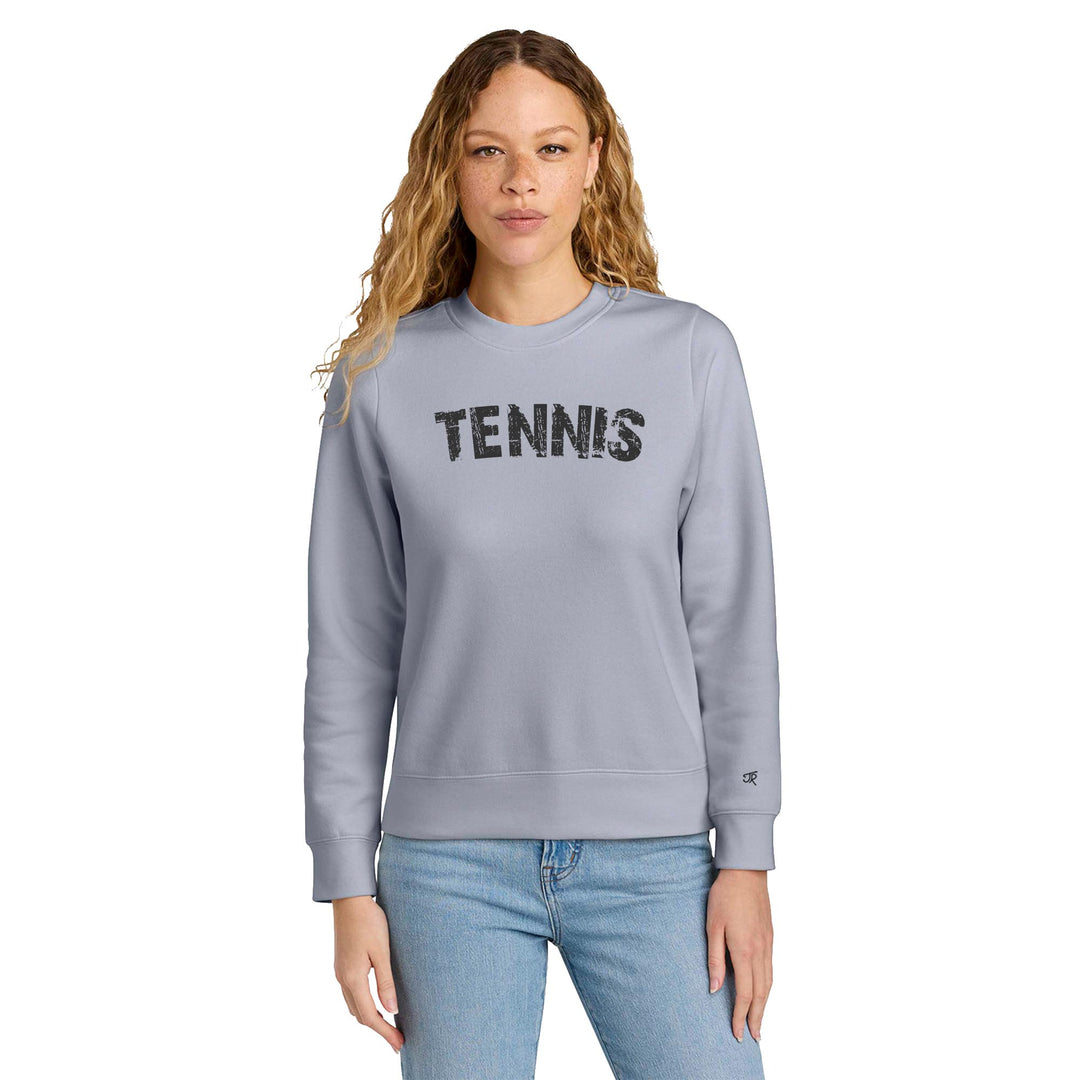 Tennis Arc Ladies Crewneck Sweatshirts