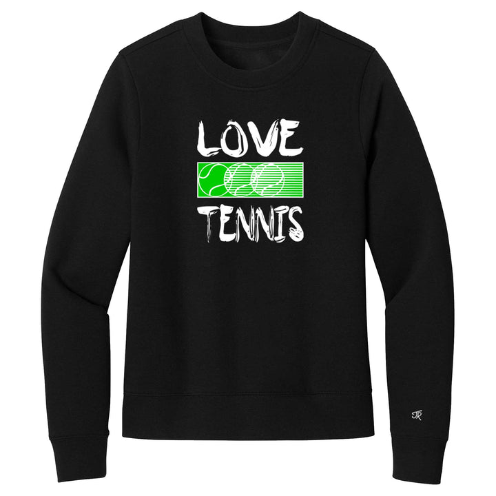 Love Tennis Ladies Crewneck Sweatshirts