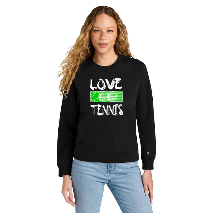 Love Tennis Ladies Crewneck Sweatshirts