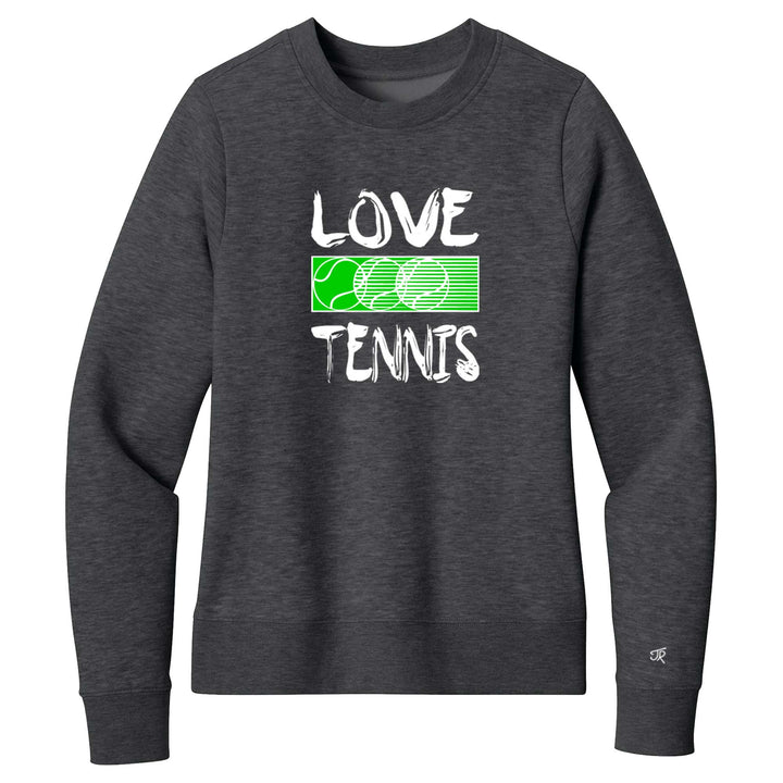 Love Tennis Ladies Crewneck Sweatshirts