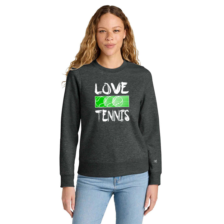 Love Tennis Ladies Crewneck Sweatshirts