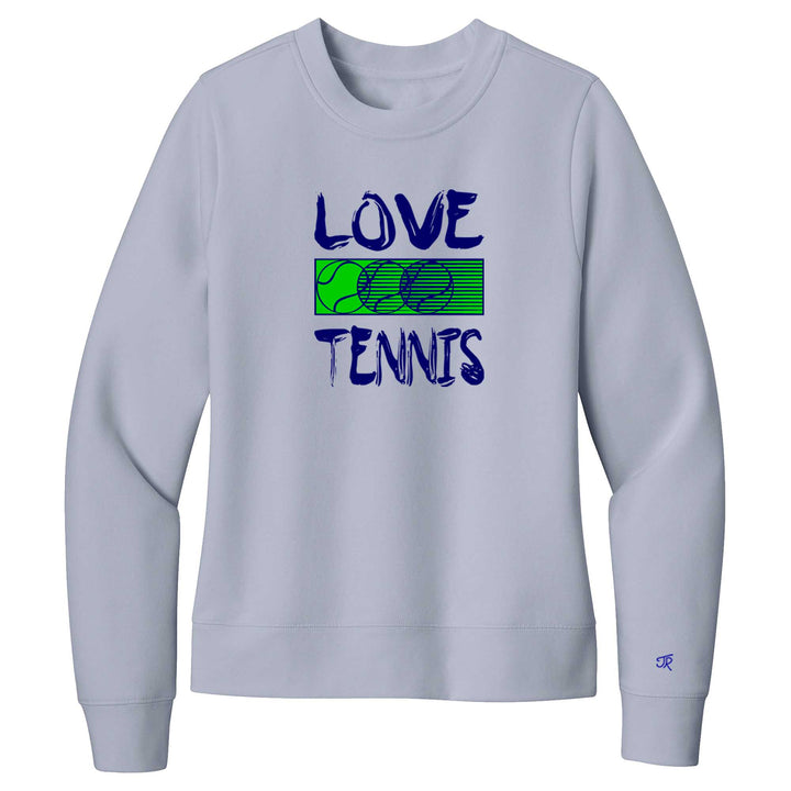 Love Tennis Ladies Crewneck Sweatshirts