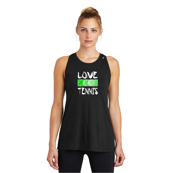 Love Tennis Ladies Moisture Wicking Racerback Tank