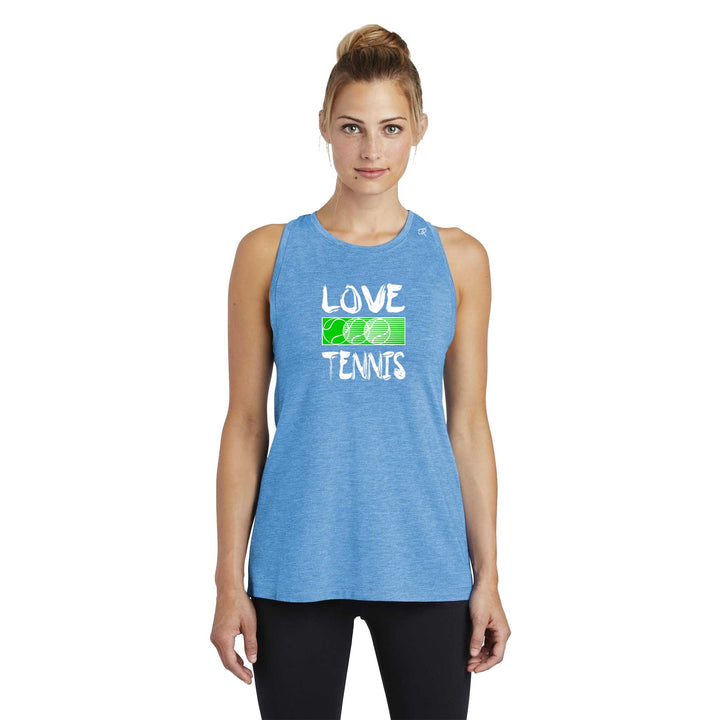 Love Tennis Ladies Moisture Wicking Racerback Tank