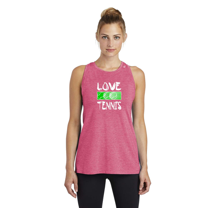 Love Tennis Ladies Moisture Wicking Racerback Tank