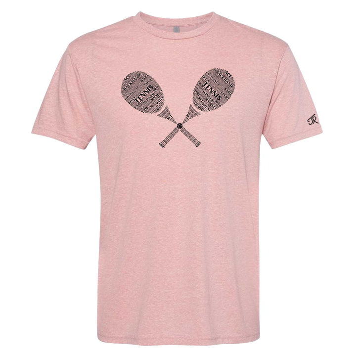 Tennis Wordfill Unisex Tri-Blend Crew
