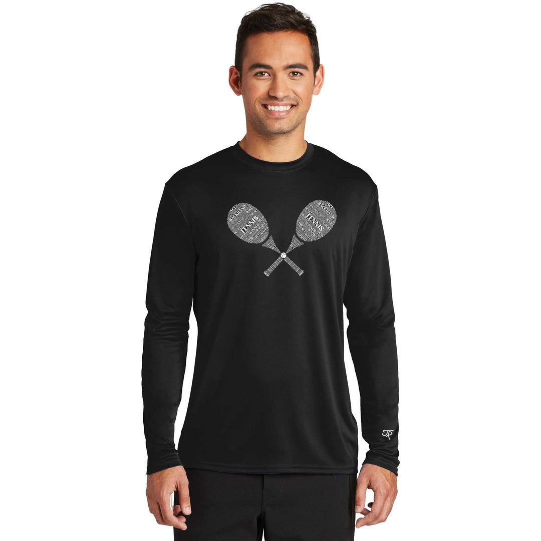 Tennis Wordfill Performance Long Sleeve