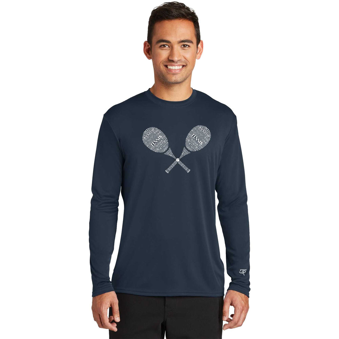 Tennis Wordfill Performance Long Sleeve