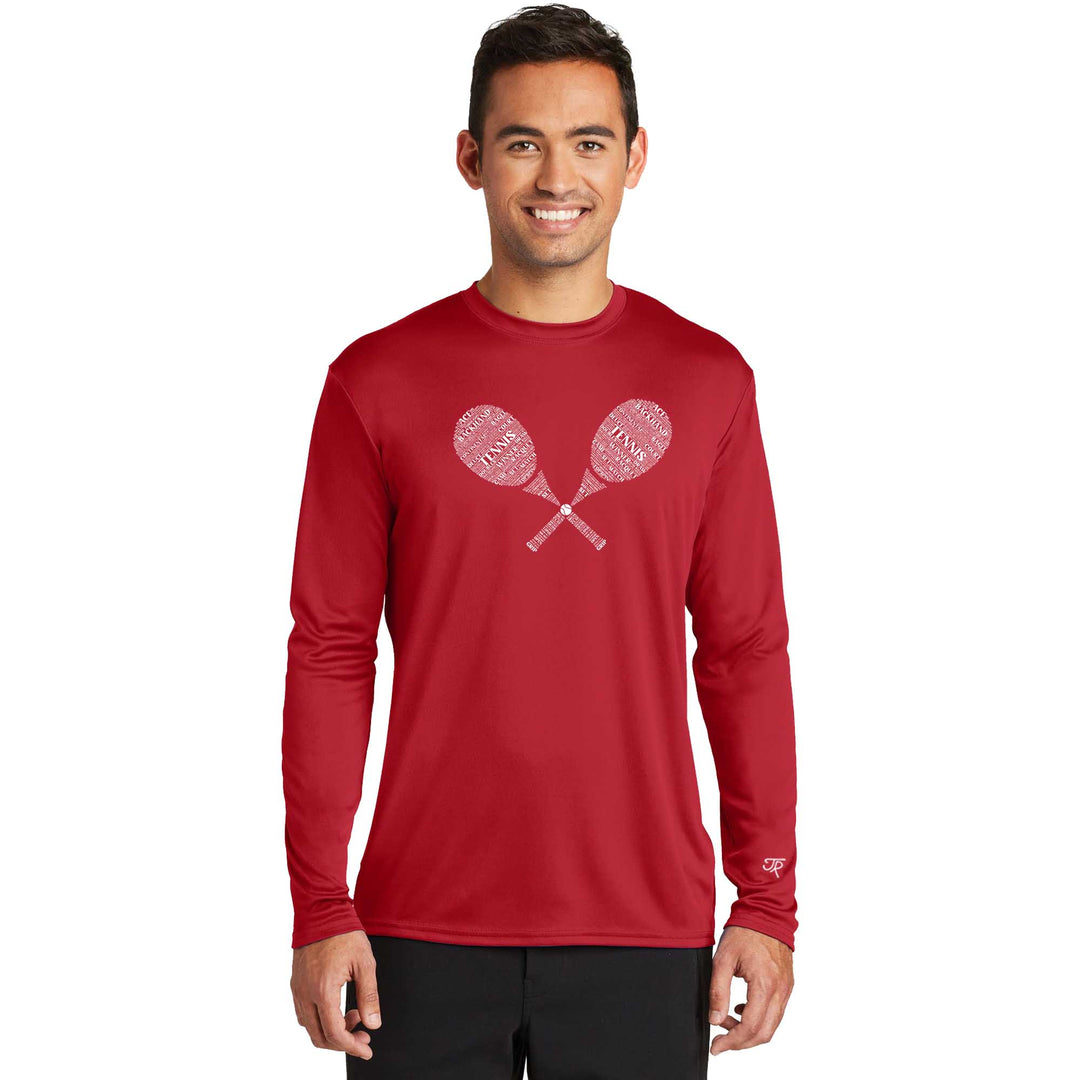 Tennis Wordfill Performance Long Sleeve