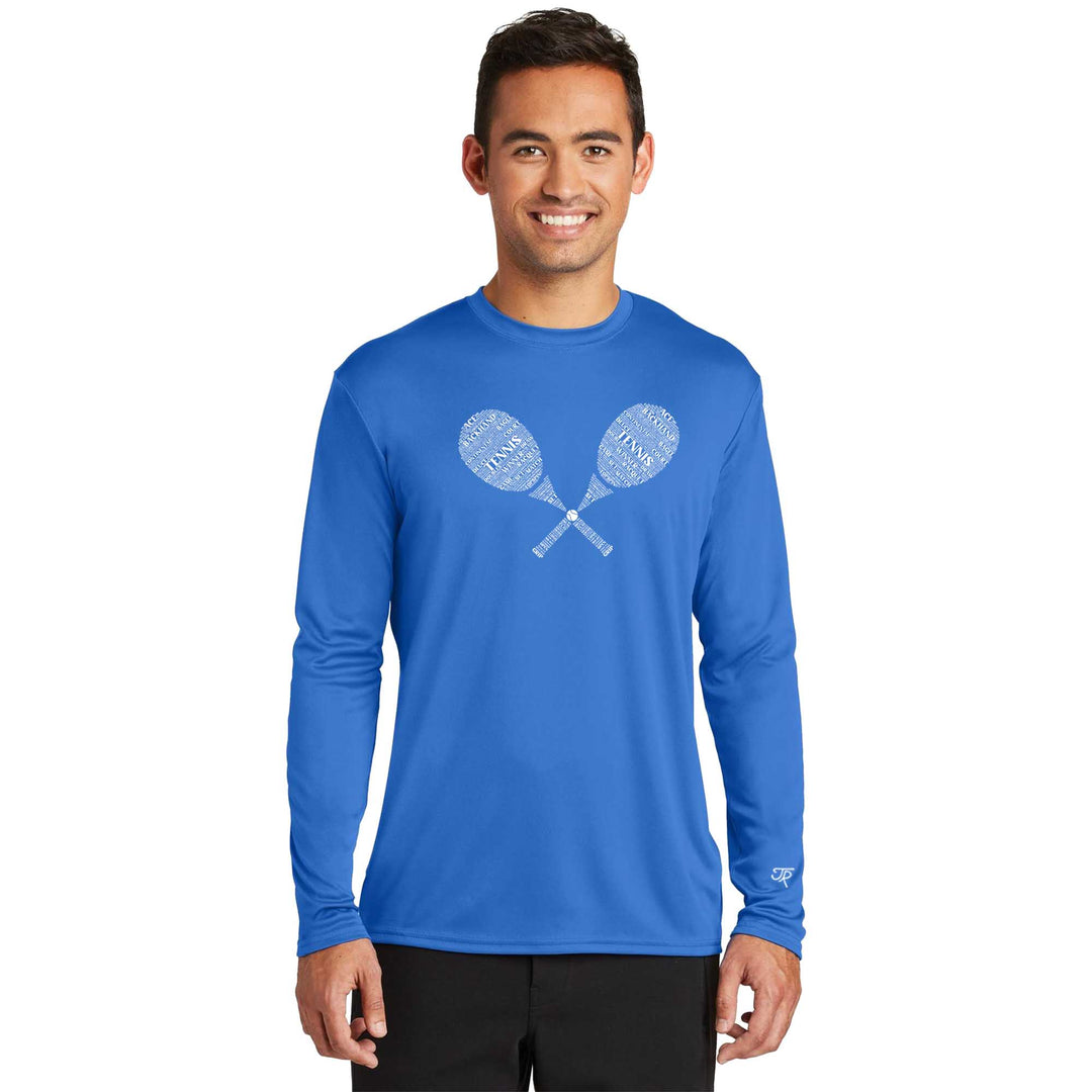 Tennis Wordfill Performance Long Sleeve