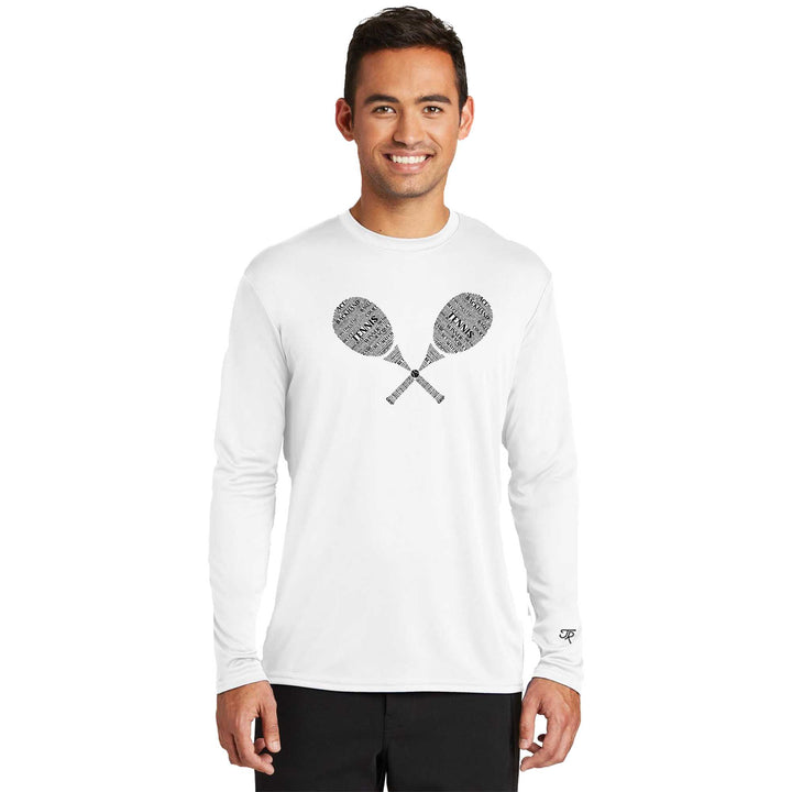 Tennis Wordfill Performance Long Sleeve