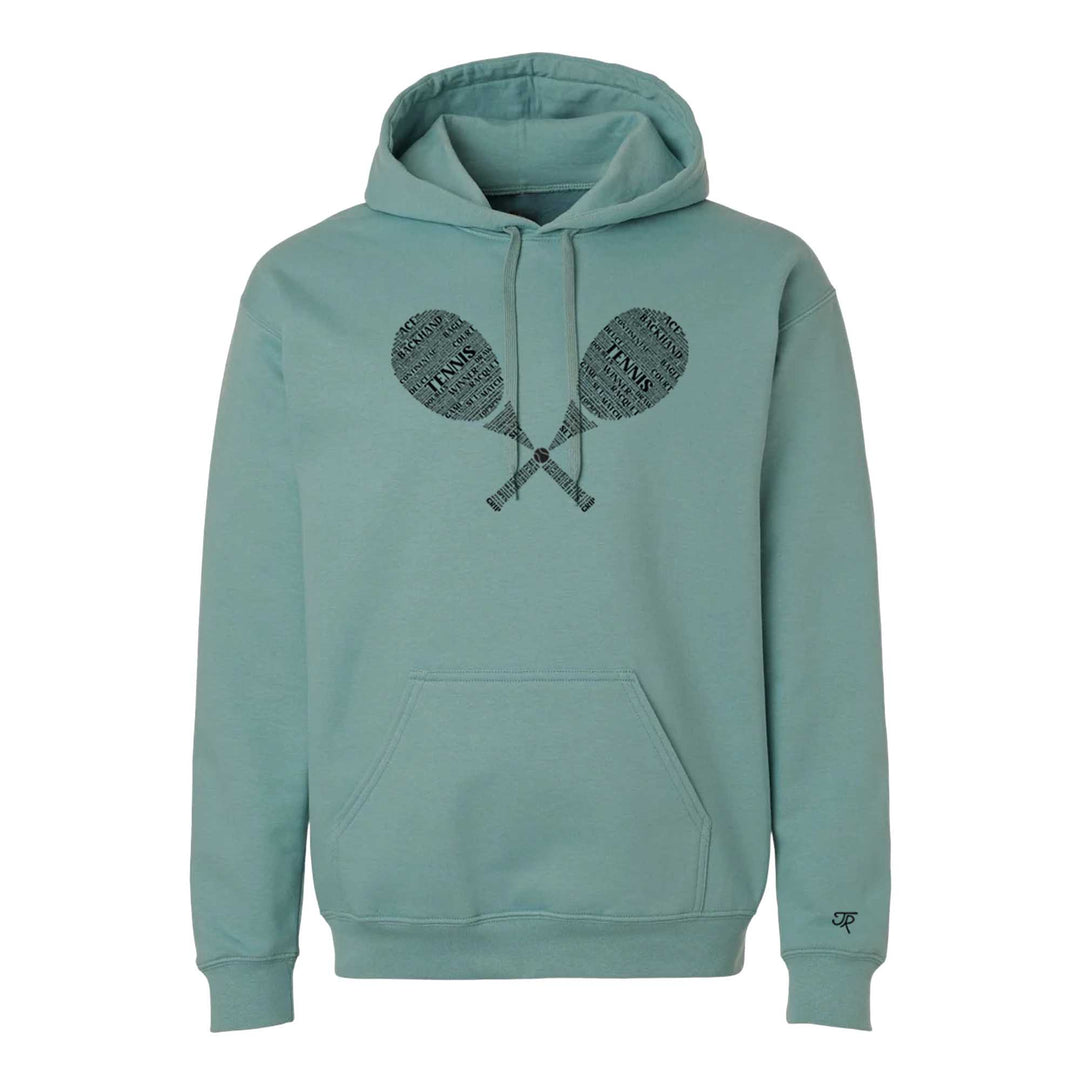 Tennis Wordfill Unisex Hoodie