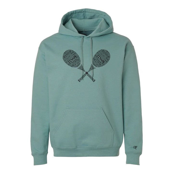Tennis Wordfill Unisex Hoodie