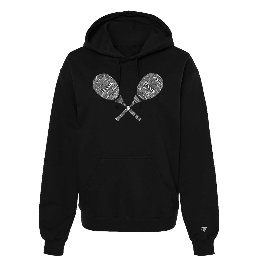 Tennis Wordfill Unisex Hoodie