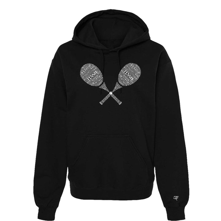 Tennis Wordfill Unisex Hoodie
