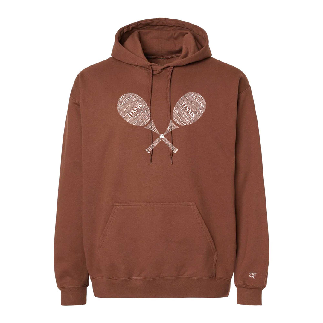 Tennis Wordfill Unisex Hoodie